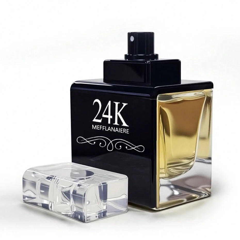 FMALOL 50ml 24K BLACK Perfume Citrus Top Amber Cedar Base Fragrance,Suitable For Any Occasion, The Best Gift, A Neutral Perfume
