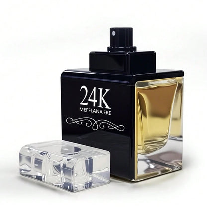 FMALOL 50ml 24K BLACK Perfume Citrus Top Amber Cedar Base Fragrance,Suitable For Any Occasion, The Best Gift, A Neutral Perfume