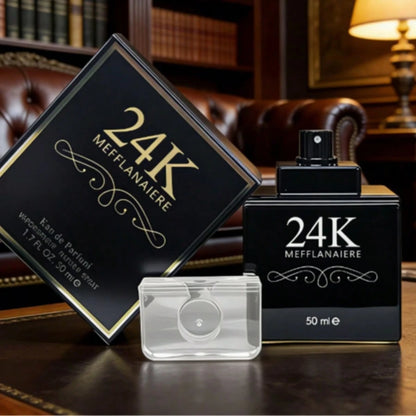 FMALOL 50ml 24K BLACK Perfume Citrus Top Amber Cedar Base Fragrance,Suitable For Any Occasion, The Best Gift, A Neutral Perfume