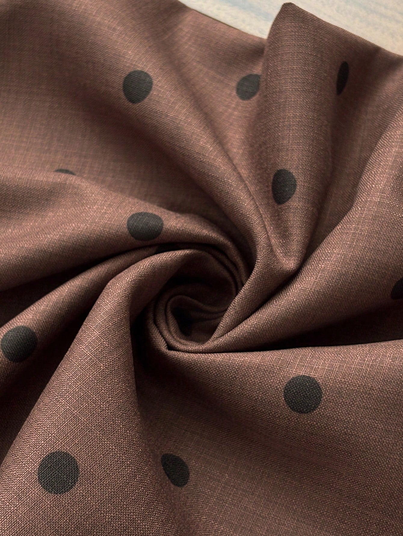 Franclia 1960s Vintage Brown Polka Dot Summer Pants,Elegant French Style Elastic Waist Pocket Design Lounge Pants For Casual,Daily,Commute,Beach,Countryside