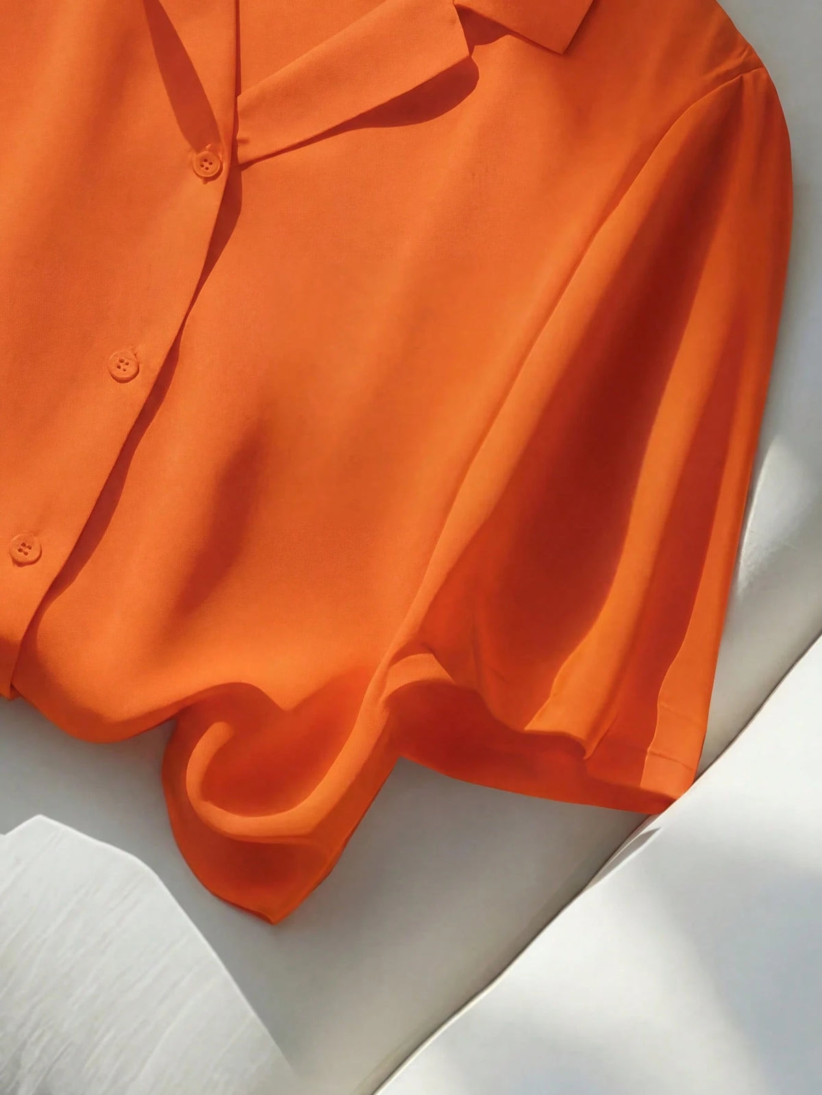 Franclia Casual Versatile Solid Color Collared Short Sleeve Shirt For Women, Summer
