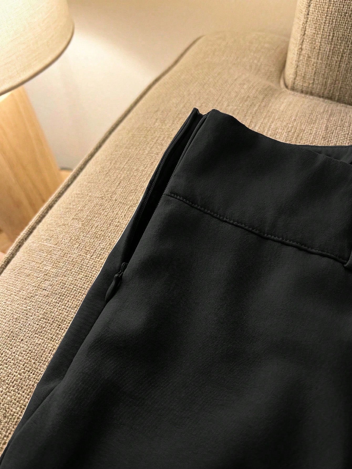 Franclia Fashionable Versatile High Waist Shorts Skirt, Slimming, Opaque, Solid Apricot Color, For Spring/Summer Women