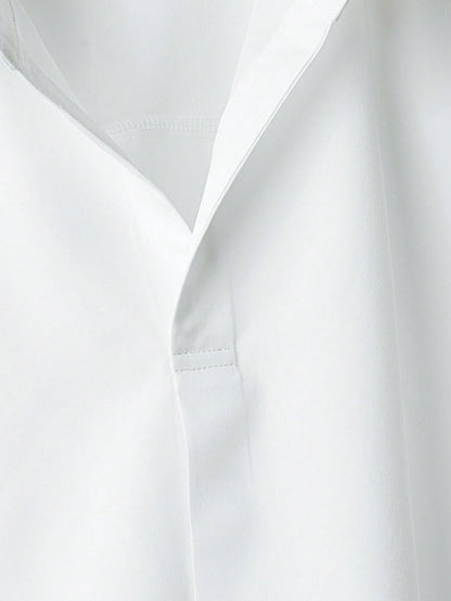 Franclia High-End Fashionable French Design Loose Batwing Sleeve Turndown Collar Women Blouse
