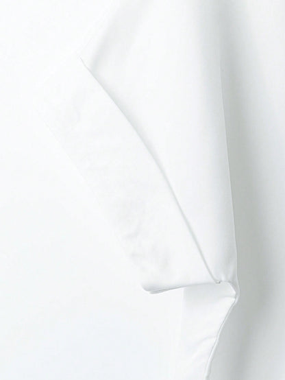 Franclia High-End Fashionable French Design Loose Batwing Sleeve Turndown Collar Women Blouse