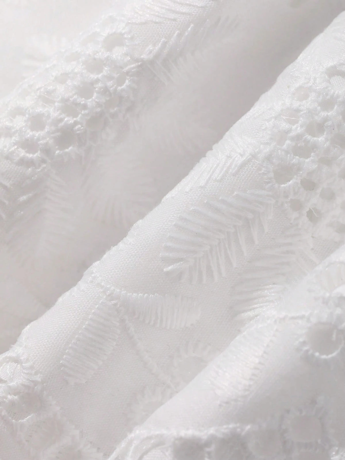 FRIFUL Women's White Embroidered Blouse With Tie Collar And Ruffle Trim, Mori Girl Style For Spring/Summer