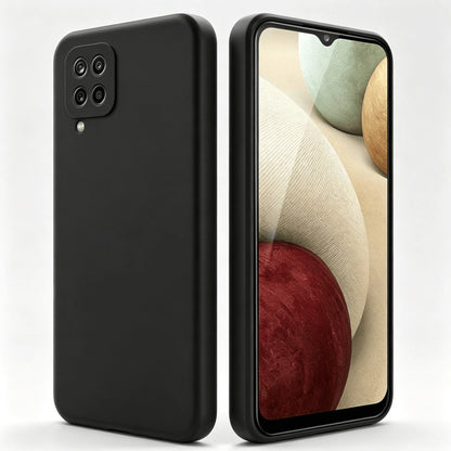 Galaxy Series Matte Black Fingerprint-Free Phone Case Anti-Slip Grease Resistant Flexible TPU Shell Raised Lens & Screen Edge Shock Absorbing Anti-Bump Accurate Openings Thin Full Coverage Durable Pro