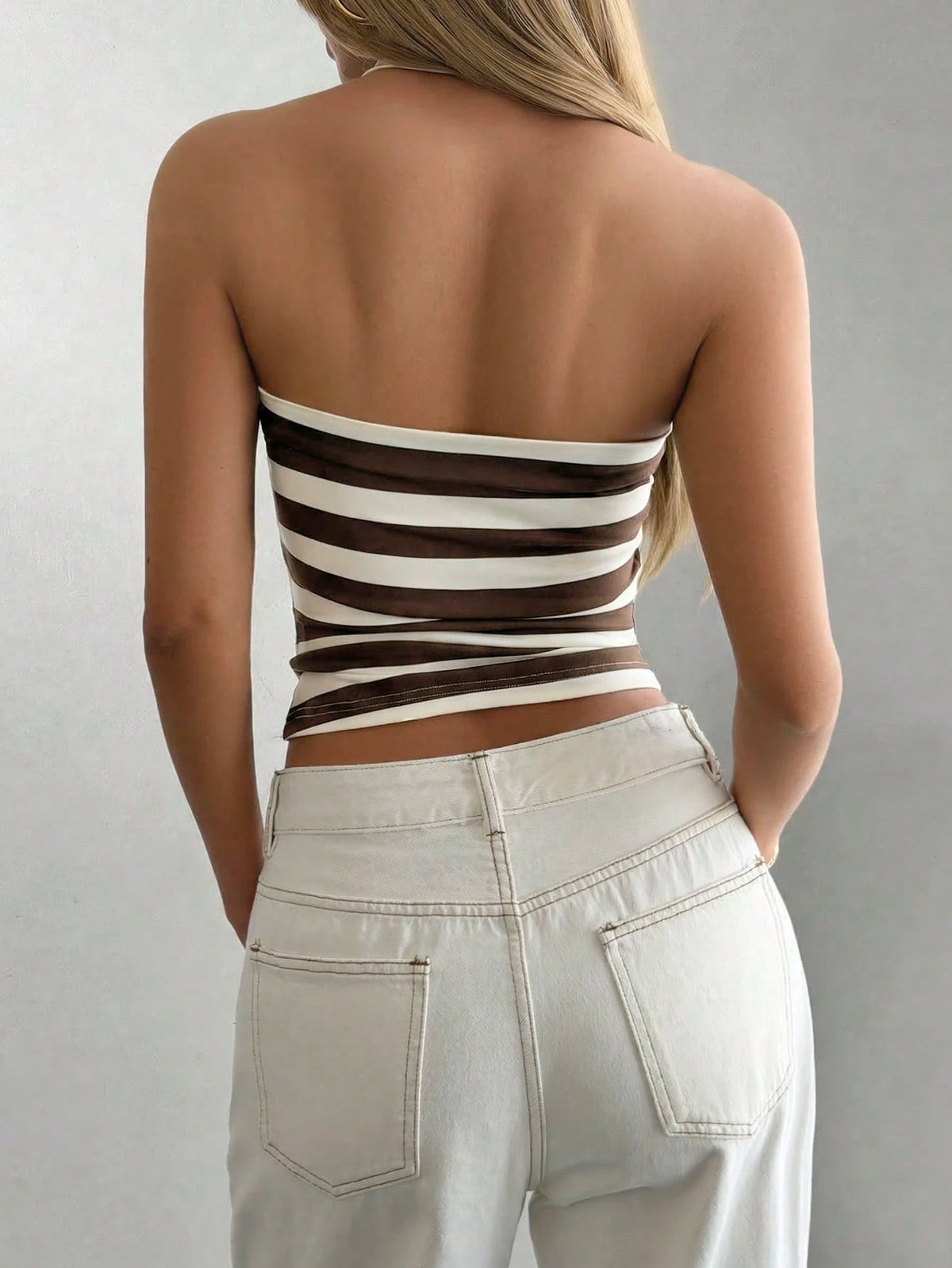 GAOVOT Women's Casual Vintage Sexy Striped Camisole, Suitable For Street And Commute In Summer