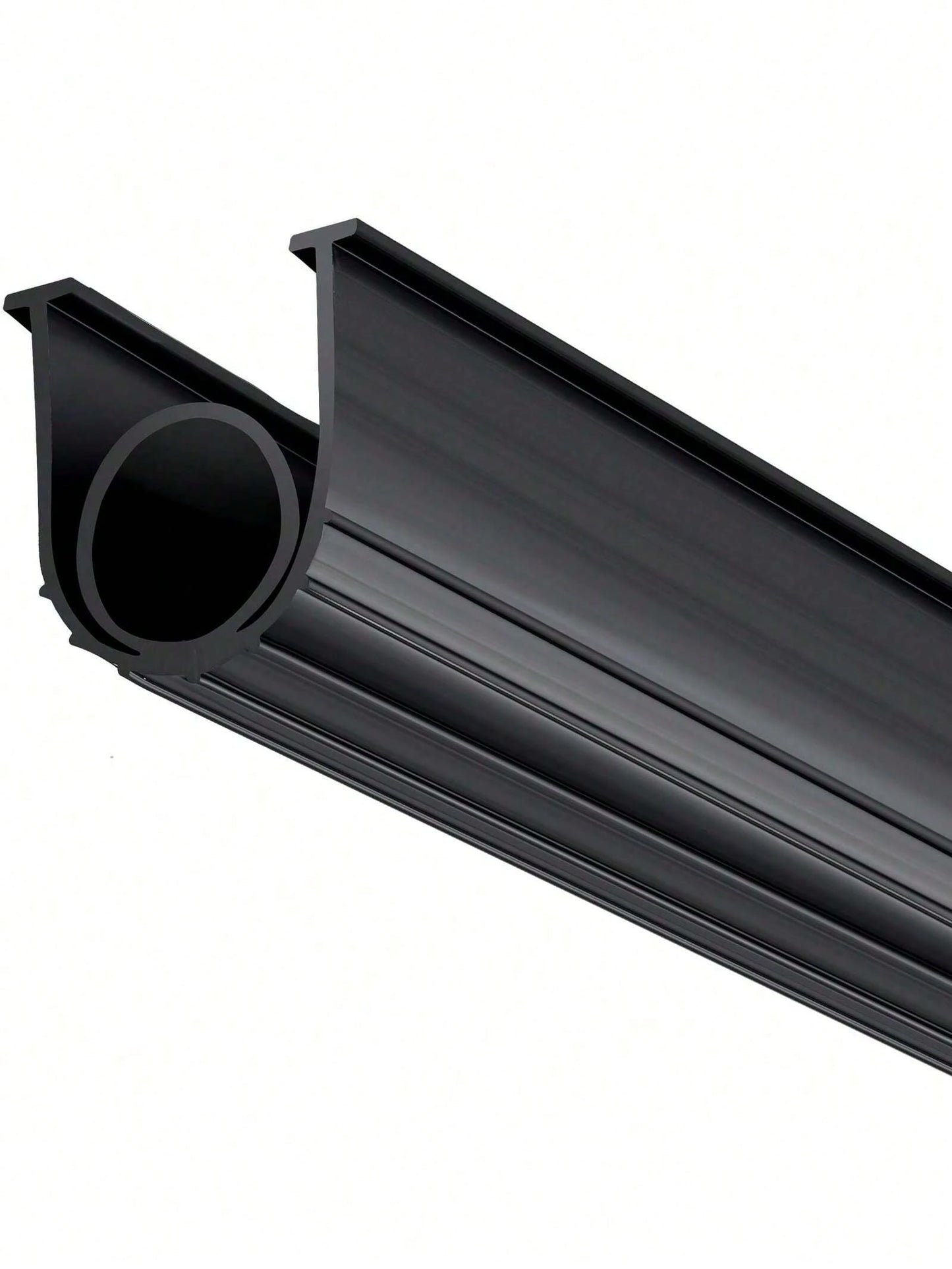 Garage Door Seals Bottom Rubber U Shape +O Ring Garage Door Weather Stripping Universal Weatherproof Threshold Buffering Sealing Rubber 5 16 Inch T-Ends And 3 3 4 Inch Width (20 Ft Black)