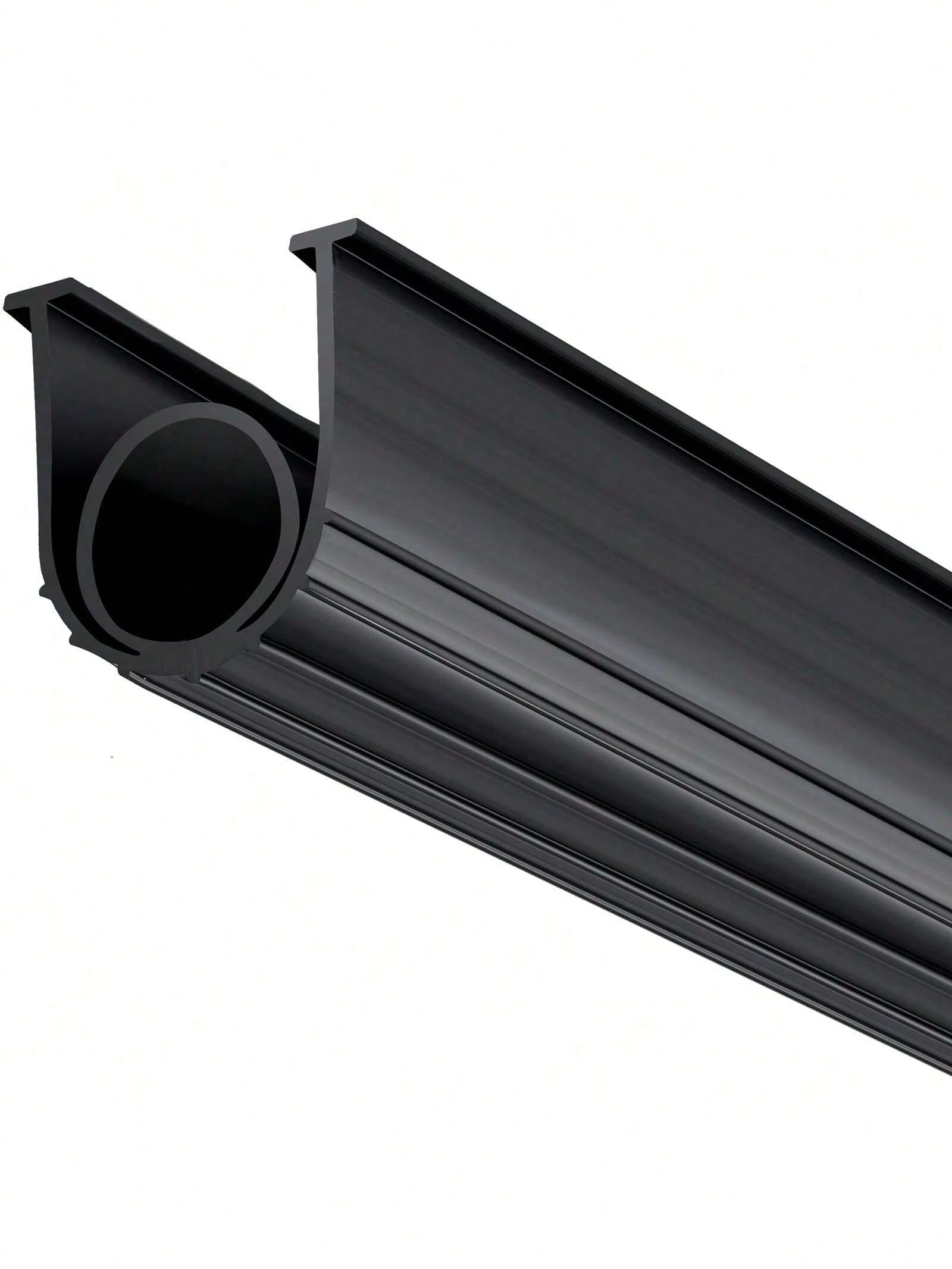 Garage Door Seals Bottom Rubber U Shape +O Ring Garage Door Weather Stripping Universal Weatherproof Threshold Buffering Sealing Rubber 5 16 Inch T-Ends And 3 3 4 Inch Width (20 Ft Black)