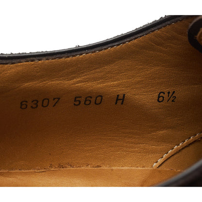 'Gareth 6307' Dark Brown Suede Single Monk Strap UK 6.5 F