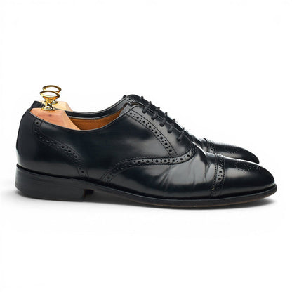 'Gatwick' Black Leather Oxford Brogues UK 7.5 G