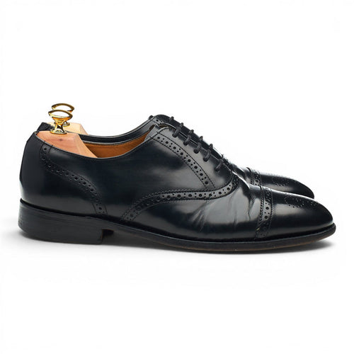 'Gatwick' Black Leather Oxford Brogues UK 7.5 G
