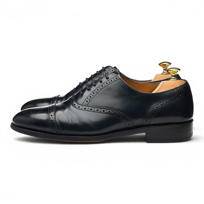 'Gatwick' Black Leather Oxford Brogues UK 7.5 G