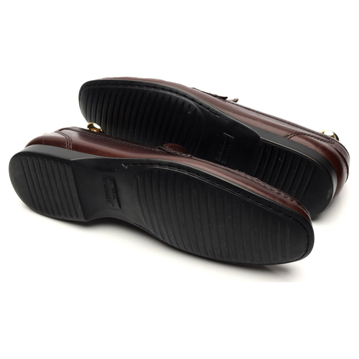 'Genoa' Dark Brown Leather Driving Loafers UK 6 E