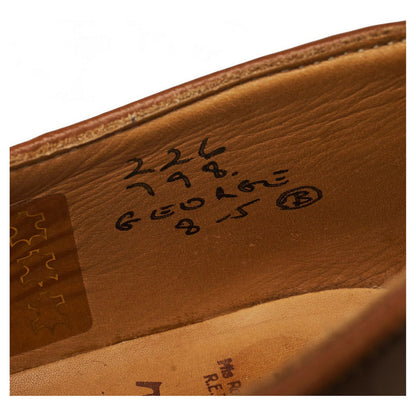 'George' Light Brown Suede Cap Toe Derby UK 8
