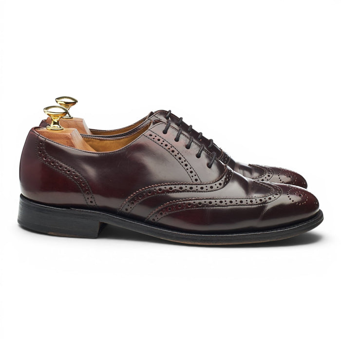 George Webb Burgundy Leather Oxford Brogues UK 7