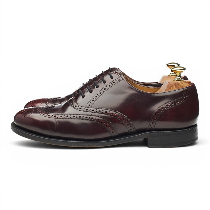 George Webb Burgundy Leather Oxford Brogues UK 7
