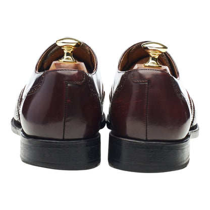 George Webb Burgundy Leather Oxford Brogues UK 7