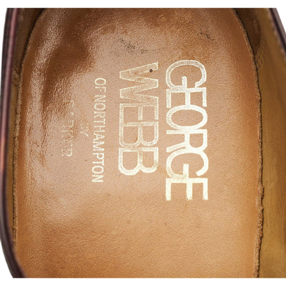 George Webb Burgundy Leather Oxford Brogues UK 7
