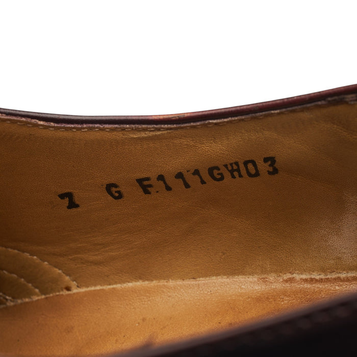 George Webb Burgundy Leather Oxford Brogues UK 7