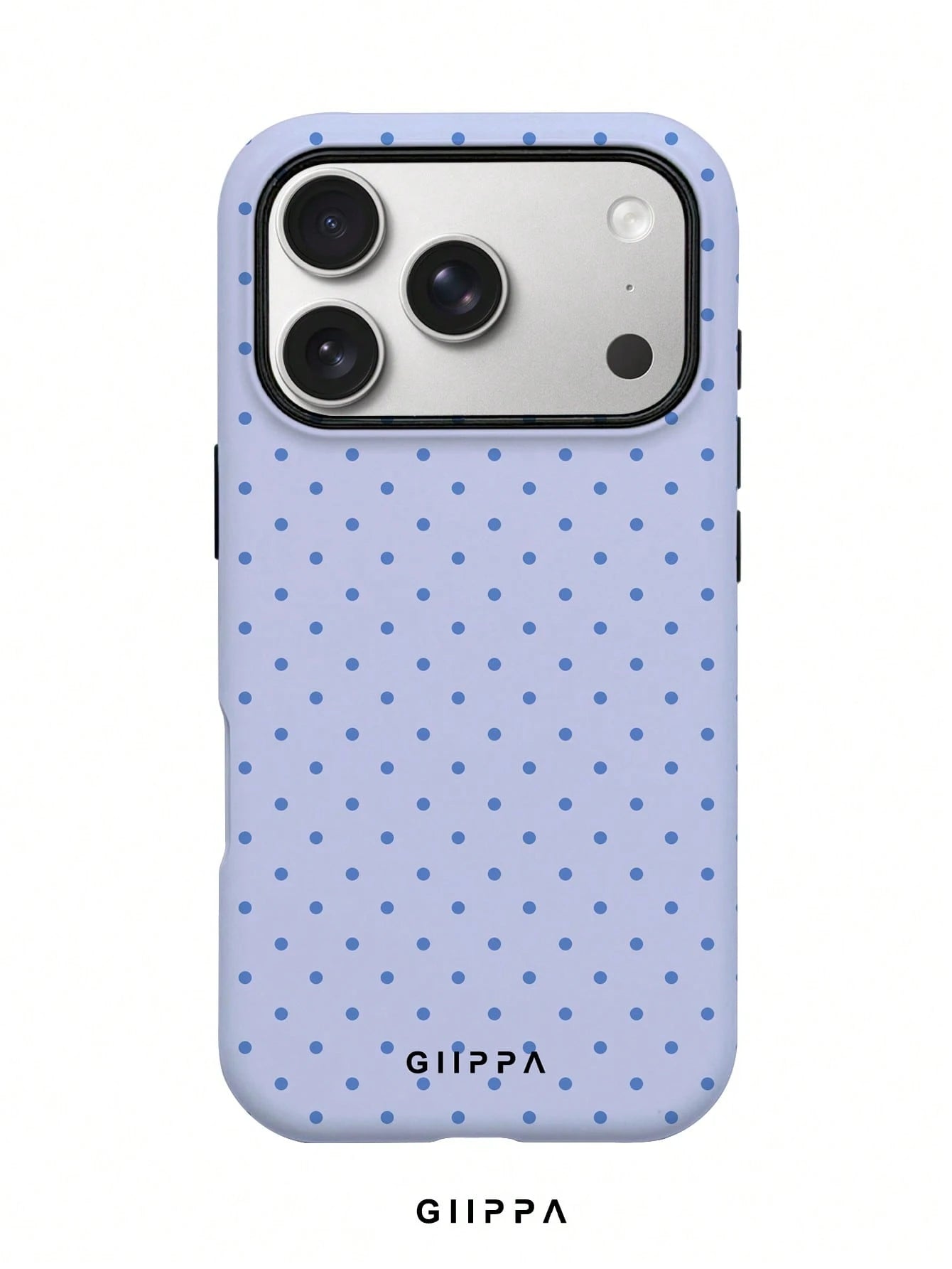 GIIPPA Soft & Cute White Polka Dot Phone Case, Y2K Style, Compatible With 17/16/15/14/13/12/11 Pro Max, Aesthetic