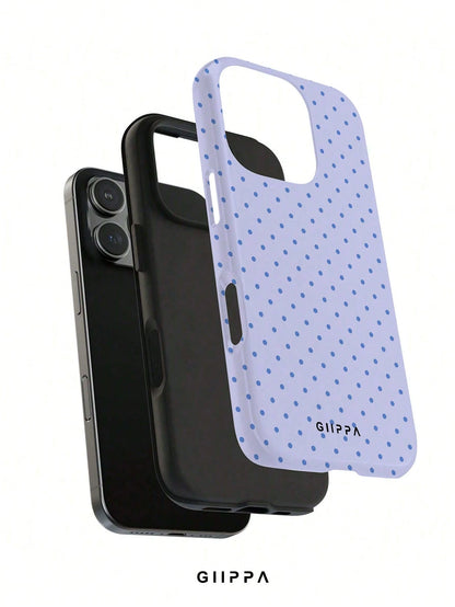 GIIPPA Soft & Cute White Polka Dot Phone Case, Y2K Style, Compatible With 17/16/15/14/13/12/11 Pro Max, Aesthetic