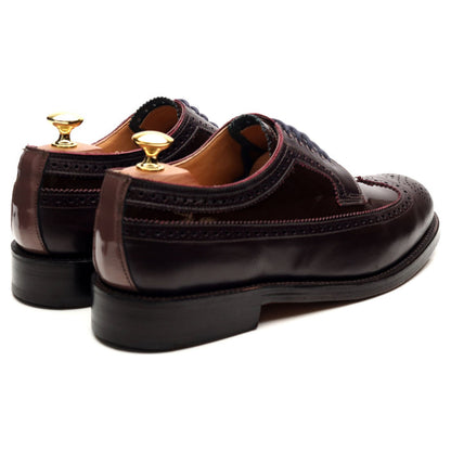 G:Lab Burgundy Leather Derby Brogues UK 8 G