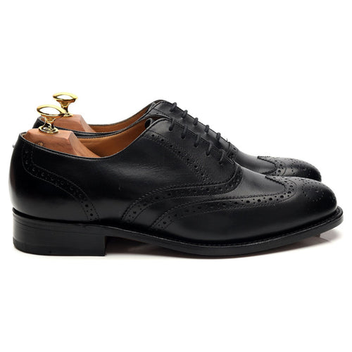'Glasgow' Black Leather Oxford Brogues UK 6 G