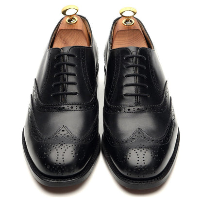 'Glasgow' Black Leather Oxford Brogues UK 6 G