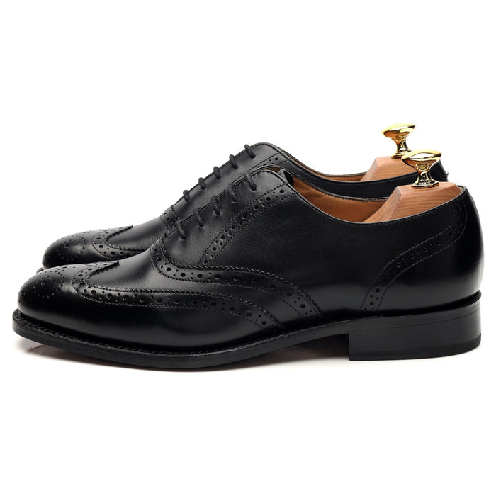 'Glasgow' Black Leather Oxford Brogues UK 6 G