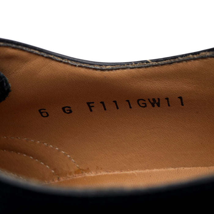 'Glasgow' Black Leather Oxford Brogues UK 6 G