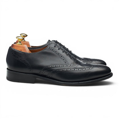 'Glasgow' Black Leather Oxford Brogues UK 7.5 G