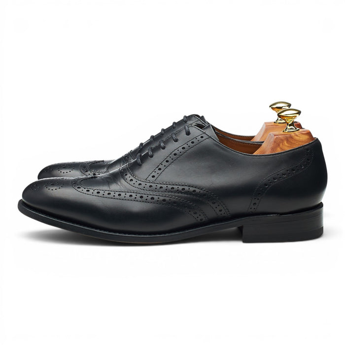 'Glasgow' Black Leather Oxford Brogues UK 7.5 G