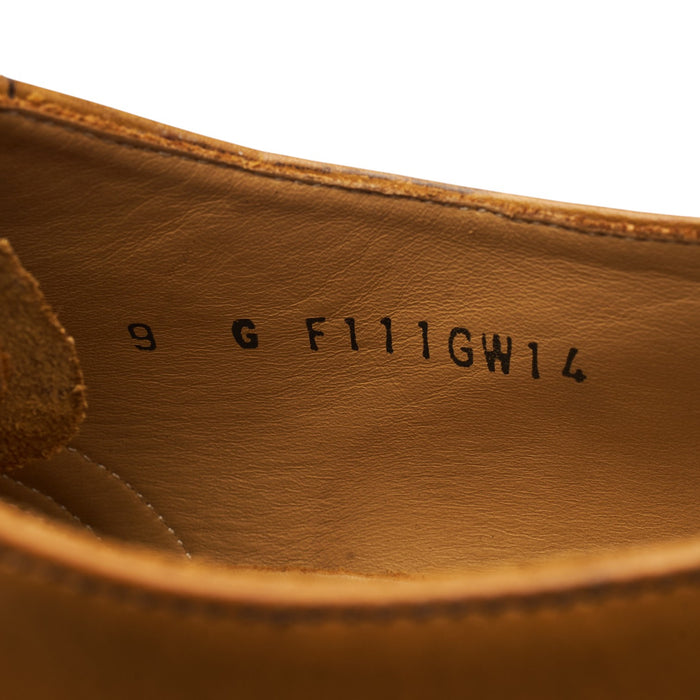 'Glasgow' Tan Brown Leather Oxford Brogues UK 9 G