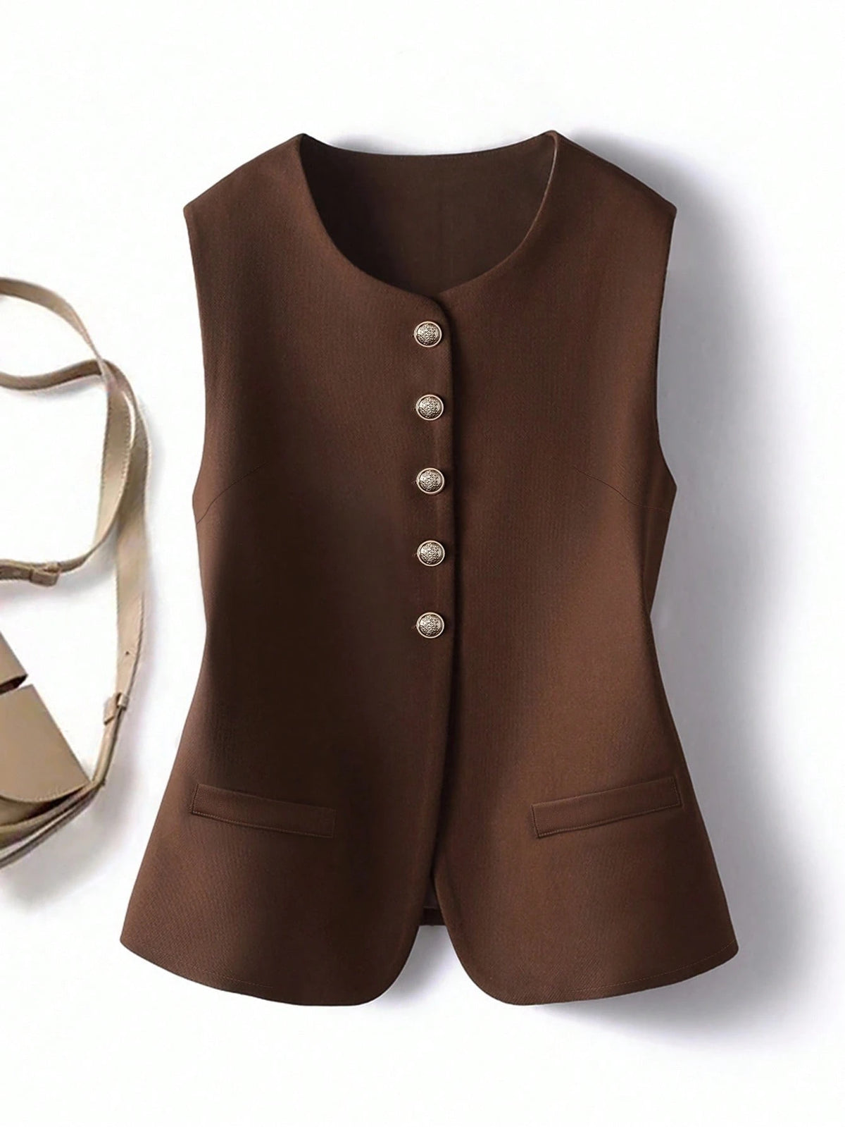 GlowEve Vintage Style Elegant Casual Crew Neck Cardigan Top For Women