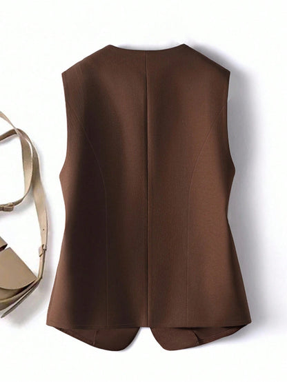 GlowEve Vintage Style Elegant Casual Crew Neck Cardigan Top For Women