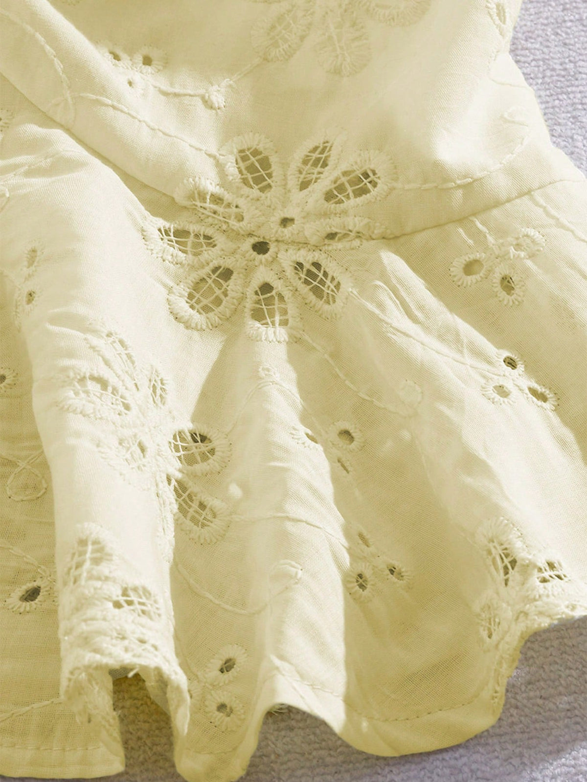 GlowEve Women's Embroidered Hollow-Out Vacation Shirt