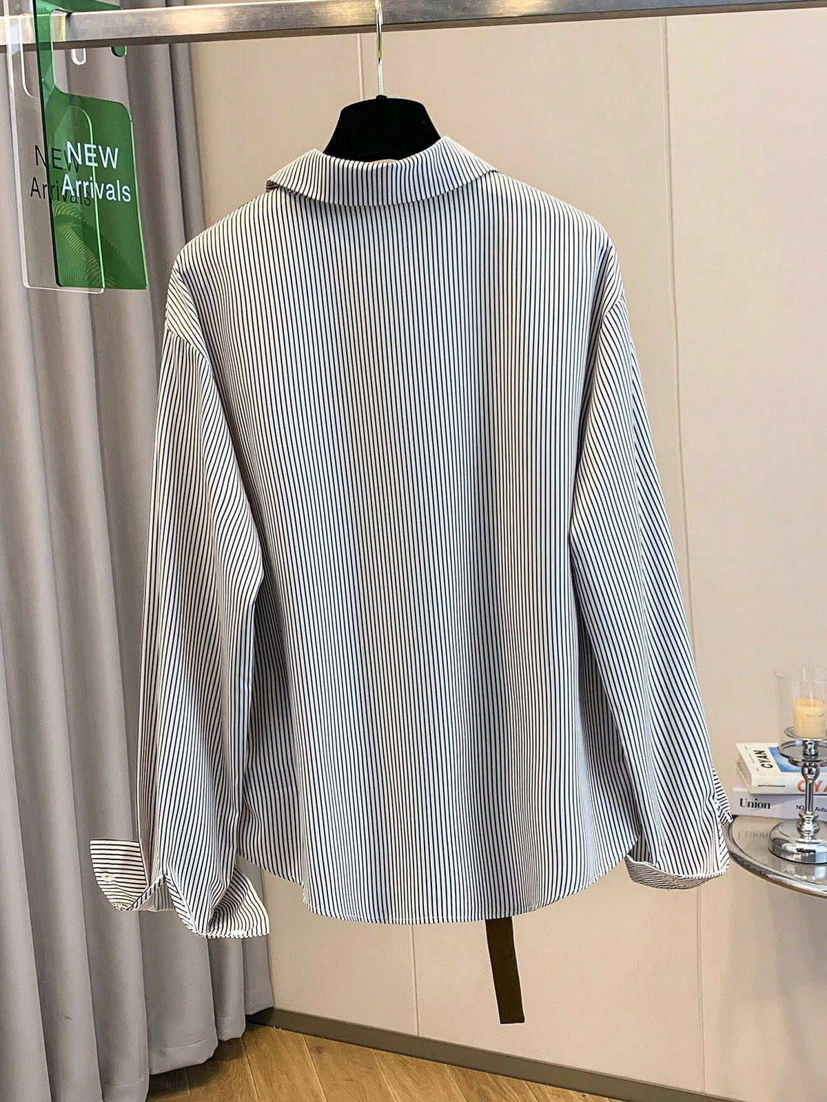GlowEve Women's Striped Patchwork Long Sleeve Casual Shirt