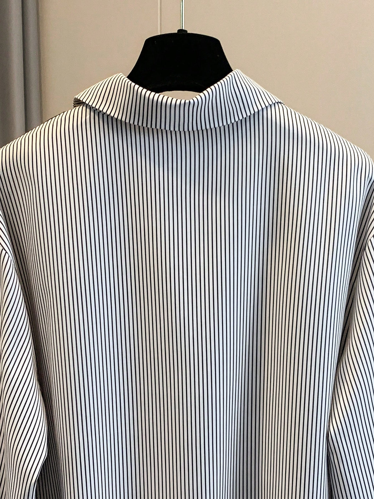 GlowEve Women's Striped Patchwork Long Sleeve Casual Shirt