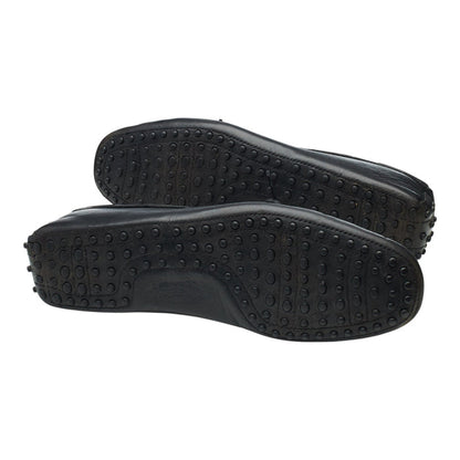Gommino Black Leather Driving Loafers UK 9.5