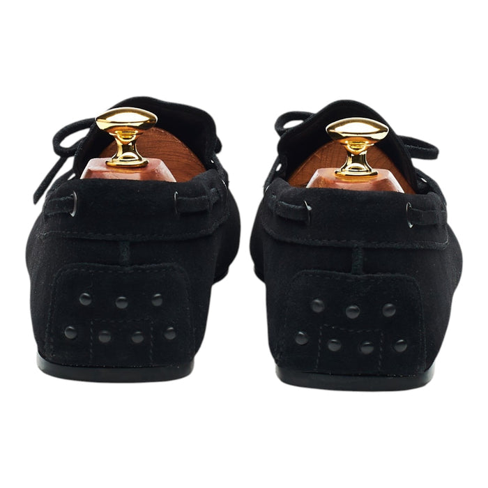 Gommino Black Suede Driving Loafers UK 9