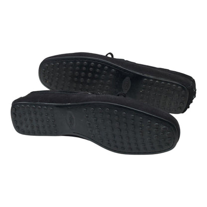 Gommino Black Suede Driving Loafers UK 9