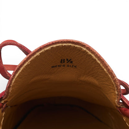 Gommino Red Leather Driving Loafers UK 8.5