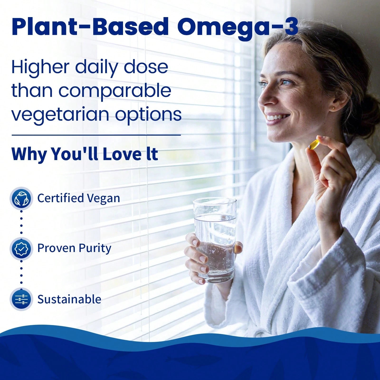 GPGP GREENPEOPLE Catfit Omega 3 Fish Oil With Vitamin D3- 1,200mg High-Potency Supplement For Heart, Brain, And Joint Support- 120 Softgels, Non-GMO & Gluten-Free