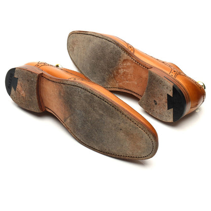 'Grant' Tan Brown Leather Oxford UK 7 F