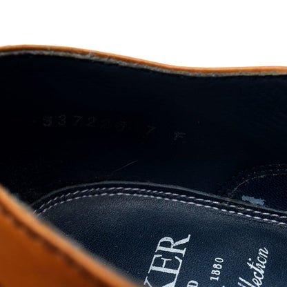 'Grant' Tan Brown Leather Oxford UK 7 F