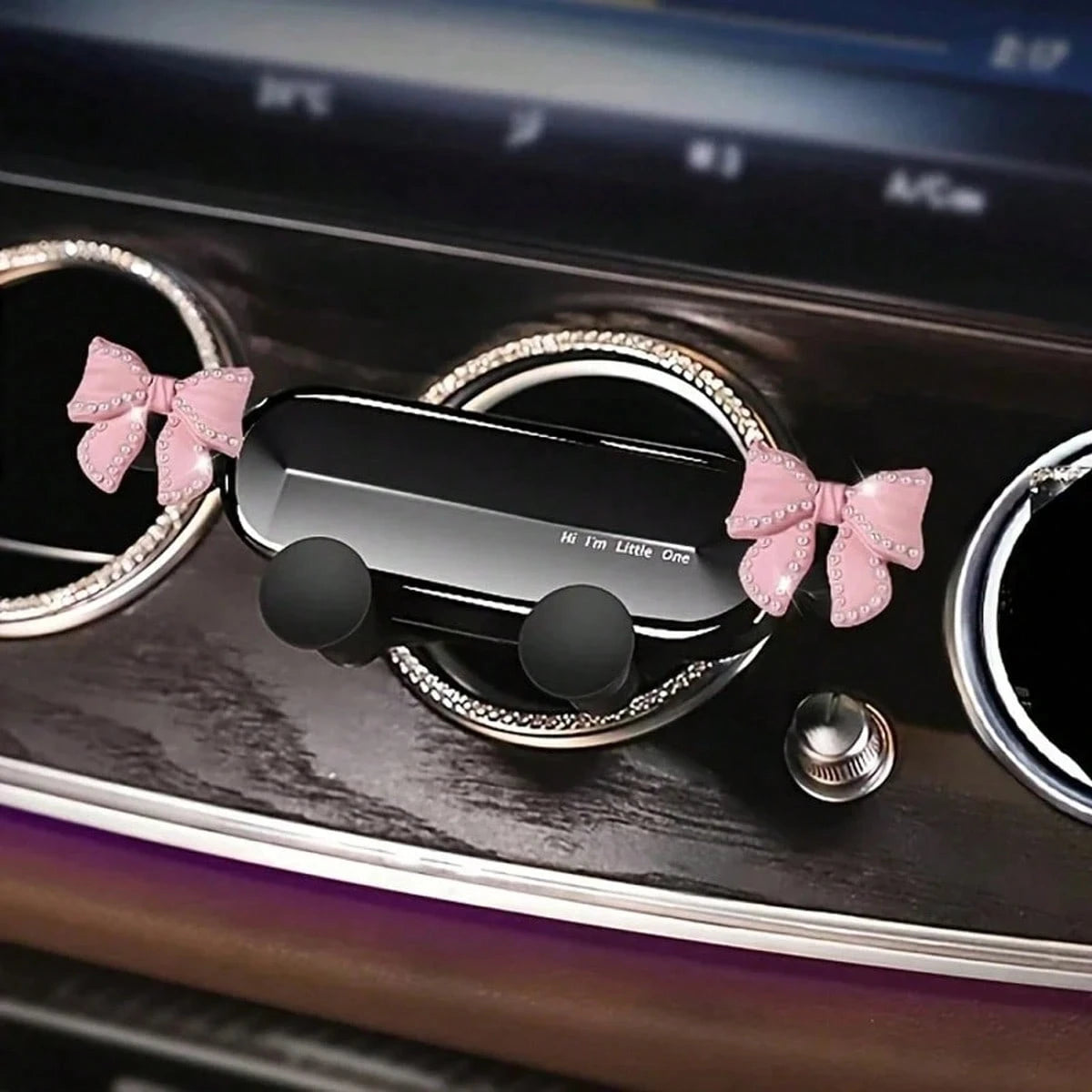 Gravity Car Air Vent Phone Holder, Creative Butterfly Design, White Plastic Material, Universal Car Interior Accessory, Suitable For IPhone And Android Phones, Birthday Gift, Car Air Vent Phone Holder