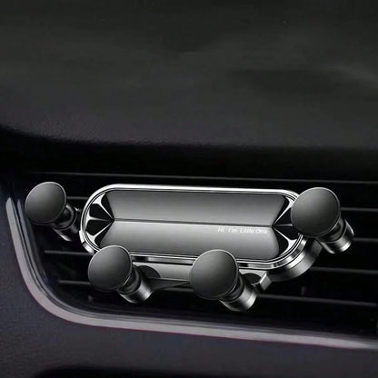 Gravity Car Air Vent Phone Holder, Creative Butterfly Design, White Plastic Material, Universal Car Interior Accessory, Suitable For IPhone And Android Phones, Birthday Gift, Car Air Vent Phone Holder