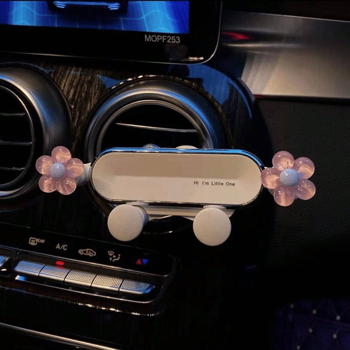 Gravity Car Air Vent Phone Holder, Creative Butterfly Design, White Plastic Material, Universal Car Interior Accessory, Suitable For IPhone And Android Phones, Birthday Gift, Car Air Vent Phone Holder
