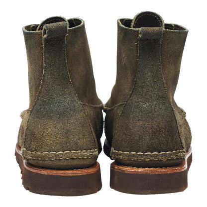 Green Suede Moc Toe Boots UK 7.5 US 8 E